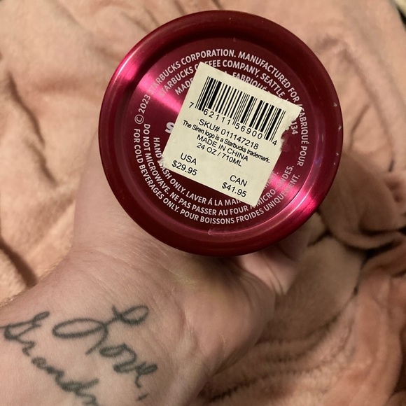 Pink metal Starbucks tumbler - Picture 5 of 5